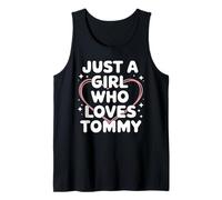 Just A Girl Who Loves Tommy T-Shirt Cute Tommy Camiseta sin Mangas