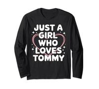 Just A Girl Who Loves Tommy T-Shirt Cute Tommy Manga Larga