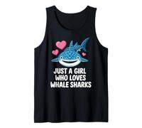 Just a Girl Who Loves Whale Sharks Cute Whale Shark Camiseta sin Mangas
