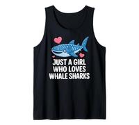 Just a Girl Who Loves Whale Sharks Cute Whale Shark Camiseta sin Mangas