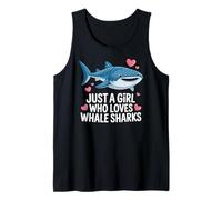 Just a Girl Who Loves Whale Sharks Cute Whale Shark Camiseta sin Mangas