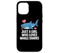 Just a Girl Who Loves Whale Sharks Cute Whale Shark Carcasa para iPhone 12/12 Pro