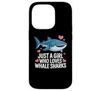 Just a Girl Who Loves Whale Sharks Cute Whale Shark Carcasa para iPhone 14 Pro