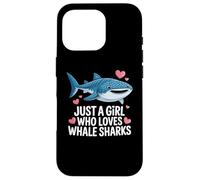 Just a Girl Who Loves Whale Sharks Cute Whale Shark Carcasa para iPhone 16 Pro