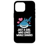 Just a Girl Who Loves Whale Sharks Cute Whale Shark Carcasa para iPhone 16 Pro MAX