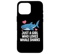 Just a Girl Who Loves Whale Sharks Cute Whale Shark Carcasa para iPhone 16 Pro MAX