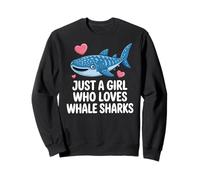 Just a Girl Who Loves Whale Sharks Cute Whale Shark Sudadera