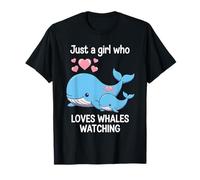 Just a Girl Who Loves Whale Watching Shirts Ballenas Lovers Camiseta