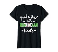 Just A Girl with Burundian Roots Burundi - Bandera del Orgullo para Mujer Camiseta
