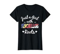 Just A Girl with Seychelllois Roots Flag Pride Camiseta