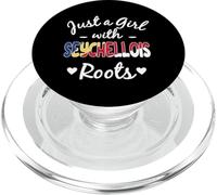 Just A Girl with Seychelllois Roots Flag Pride PopSockets PopGrip para MagSafe
