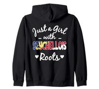 Just A Girl with Seychelllois Roots Flag Pride Sudadera con Capucha