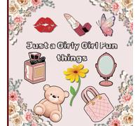 Just a girly chick Fun Things: Meet Unicorns & Rainbows, a whimsical coloring book for adults and girls, aids relaxation and de-stresses your day. Bold and Easy