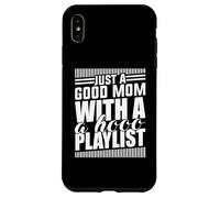 Just A Good Mom What A Hood Lista de reproducción Día de la Madre D Carcasa para iPhone XS MAX