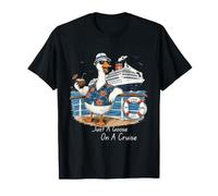 Just A Goose On A Cruise Funny Cruise Ship Vacaciones Humor Camiseta