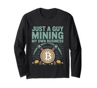 Just A Guy Mining My Own Business Broma de criptomonedas - Manga Larga