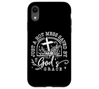 Just A Hot Mess Saved by God'S Grace Cita Carcasa para iPhone XR