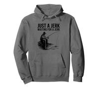 Just a Jerk Waiting for a Jerk Angler Design Sudadera con Capucha
