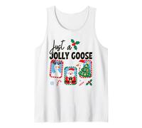 Just A Jolly Goose Christmas Fun Camiseta sin Mangas