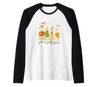 Just a Jolly Goose Christmas Watercolor Parade Camiseta Manga Raglan