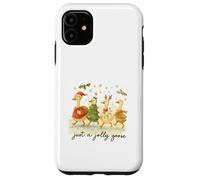 Just a Jolly Goose Christmas Watercolor Parade Carcasa para iPhone 11