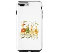 Just a Jolly Goose Christmas Watercolor Parade Carcasa para iPhone 7 Plus/8 Plus