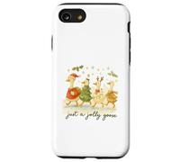 Just a Jolly Goose Christmas Watercolor Parade Carcasa para iPhone SE (2020) / 7/8