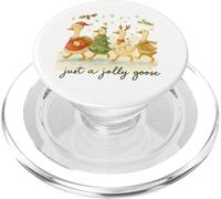 Just a Jolly Goose Christmas Watercolor Parade PopSockets PopGrip para MagSafe