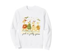 Just a Jolly Goose Christmas Watercolor Parade Sudadera