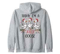 Just a Jolly Goose Silly Christmas Festive Goose on Loose Sudadera con Capucha