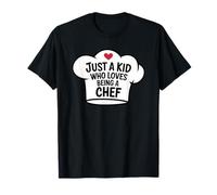 Just a Kid Who Loves Being Chef Cool Cooking Lover Cumpleaños Camiseta