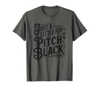 Just A Little Ray of Pitch Black Halloween Goth Gothic Punk Camiseta
