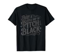 Just A Little Ray of Pitch Black Halloween Goth Gothic Punk Camiseta