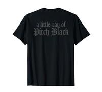 Just A Little Ray of Pitch Black Halloween Goth Gothic Punk Camiseta