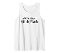 Just A Little Ray of Pitch Black Halloween Goth Gothic Punk Camiseta sin Mangas