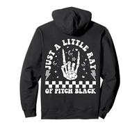 Just A Little Ray of Pitch Black Witch Halloween EN LA Espalda Sudadera con Capucha
