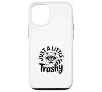 Just a Little Trashy Funny Trash Panda Raccoon Meme Carcasa para iPhone 12/12 Pro