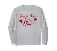 Just a Mom Who Loves Ohio Cute Ohio Mom Manga Larga