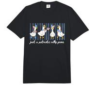 Just a Patriotic Silly Goose Cute 4th of July Anniversary Comfort Colors Adult Heavyweight T-Shirt