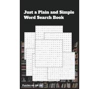 Just a Plain and Simple Word Search Book: Puzzles on the Go (Just a Simple Word Search Series)