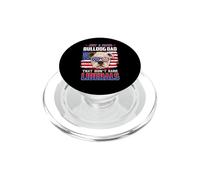 Just A Proud Bulldog Dad Merica Dog Patriotic 4th of July PopSockets PopGrip para MagSafe
