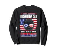 Just A Proud Chow Chow Dad Merica Dog Patriotic 4th of July Sudadera