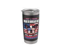Just A Proud French Bulldog Dad Merica Dog 4th Of July Vaso térmico de acero inoxidable de doble pared