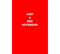 Just A Red Notebook: It's just a single color notebook
