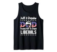 Just A Regular Dad Trying Not To Raise Liberals For Dads Camiseta sin Mangas