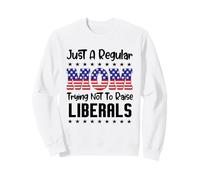 Just A Regular Mom Trying Not To Raise Liberals For Moms Sudadera