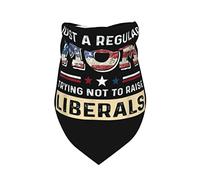 Just A Regular Mom Trying Not to Raise Liberals Spring Dog Bandanas Boy Bulk Pet Bufanda Ajustable Suave Triángulo Baberos Accesorios para Cachorros Pequeños Medianos Grandes Gatos
