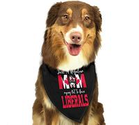 Just A Regular Mom Trying Not to Raise Liberals Spring Dog Bandanas Girl Bulk Cachorro Pañuelo Ajustable Suave Triángulo Baberos Accesorios para Perros Pequeños Medianos Grandes Gatos