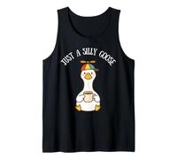 Just A Silly Goose On The Loose Funny Meme Niños Niñas Camiseta sin Mangas