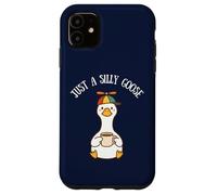 Just A Silly Goose On The Loose Funny Meme Niños Niñas Carcasa para iPhone 11